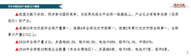 CPIA秘书长王勃华：我国光伏行业仍存在指标不足、竞争激烈、供需失衡等不确定因素