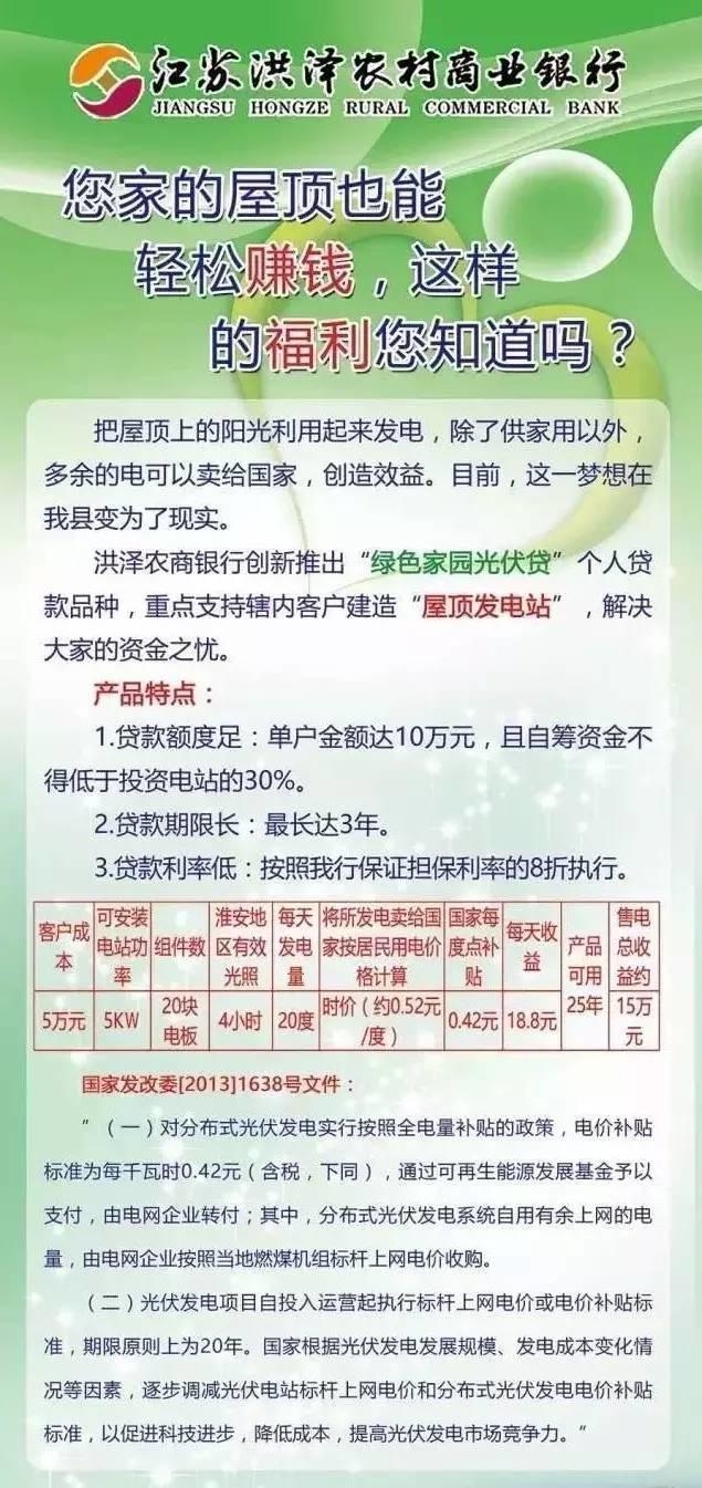 最新最全 | 全国18省市、99家银行光伏贷（助你赚取阳光收益）